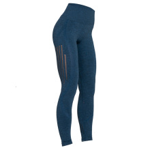 Calças de ioga de alta energia para exercícios de ginástica leggings de ioga azuis